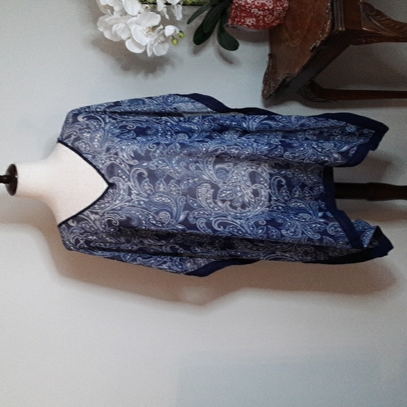 Lands End Paisley Caftan Semisheer In 